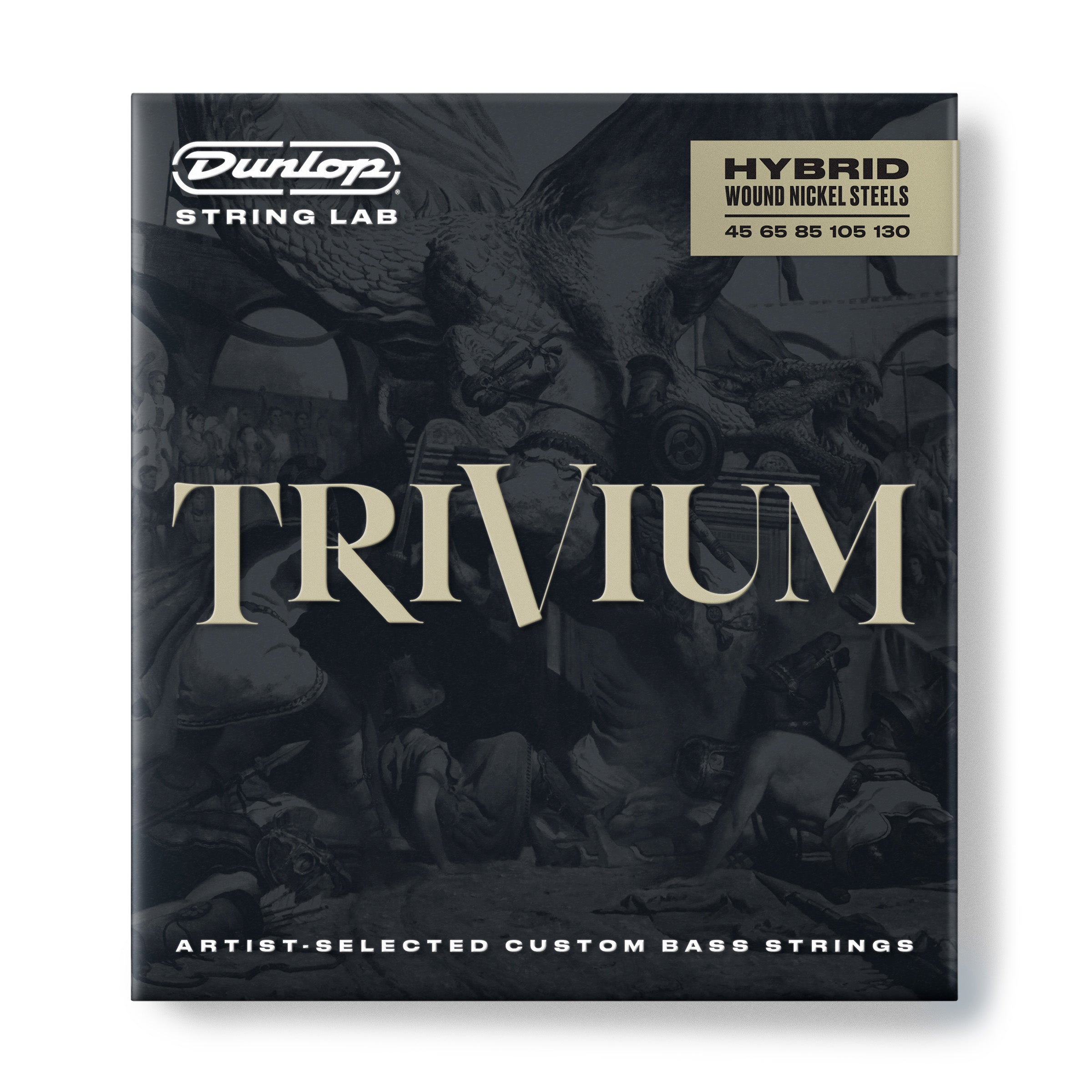 JIM DUNLOP | TVMSB45130 | Trivium Signature Series Bass Strings. Hybrid Nickel Wound. 5 String. JIM DUNLOP | TVMSB45130 | Trivium Signature Series Bass Strings. Hybrid Nickel Wound. 5 String.